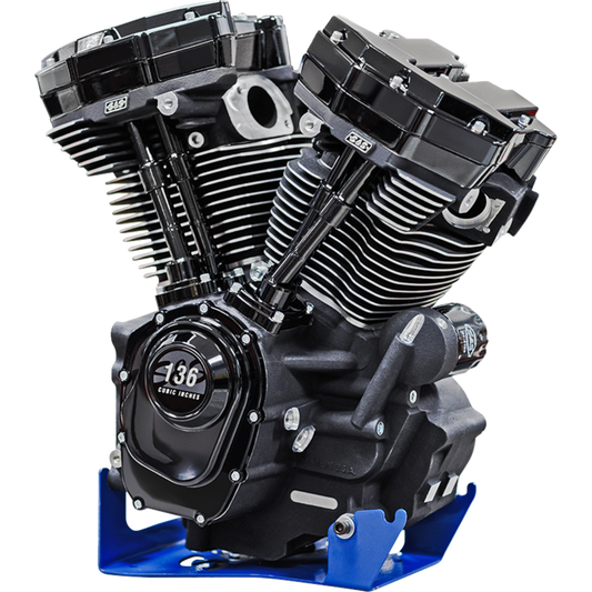 S&S CYCLE 136" BLACK M8 CRATE ENGINE 17-24 HARLEY DAVIDSON - The Speed Shop Canada