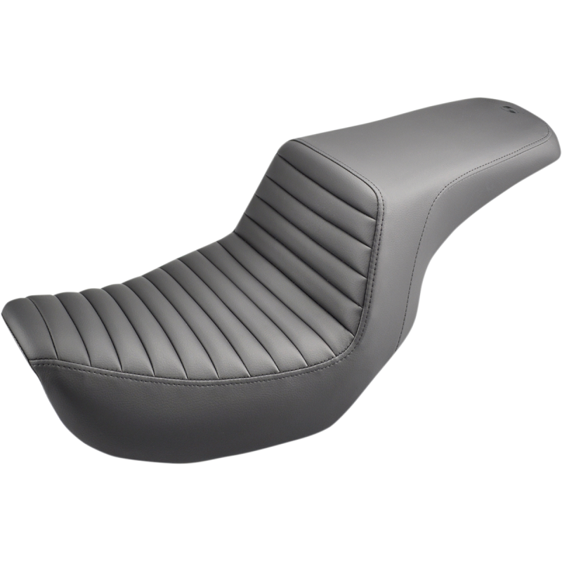 SADDLEMEN STEP UP SEAT BLACK TUCK AND ROLL HARLEY 06-17 DYNA - The Speed Shop Canada