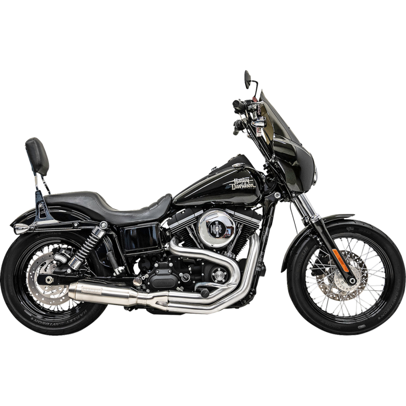 BASSANI SUPERBIKE STAINLESS MID 2:1 EXHAUST HARLEY DAVIDSON DYNA