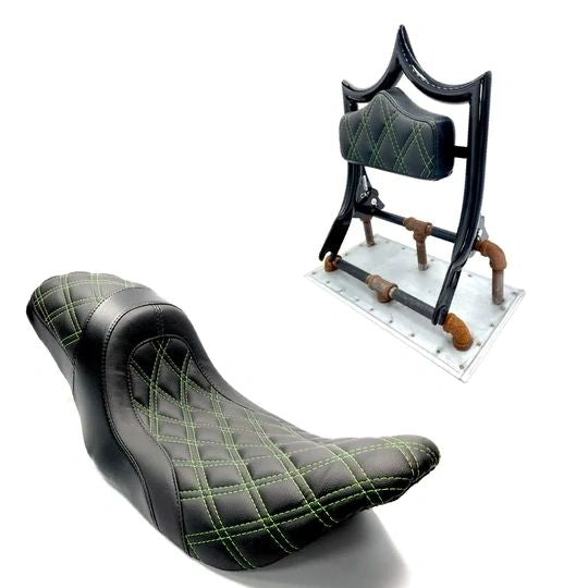 CMC NEXT LEVEL GREEN SEAT PACKAGE 09-23 HARLEY DAVIDSON BAGGER - The Speed Shop Canada