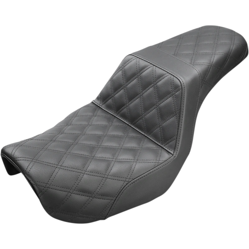 SADDLEMEN STEP UP SEAT FULL LATTICE STITCH HARLEY 06-17 DYNA - The Speed Shop Canada