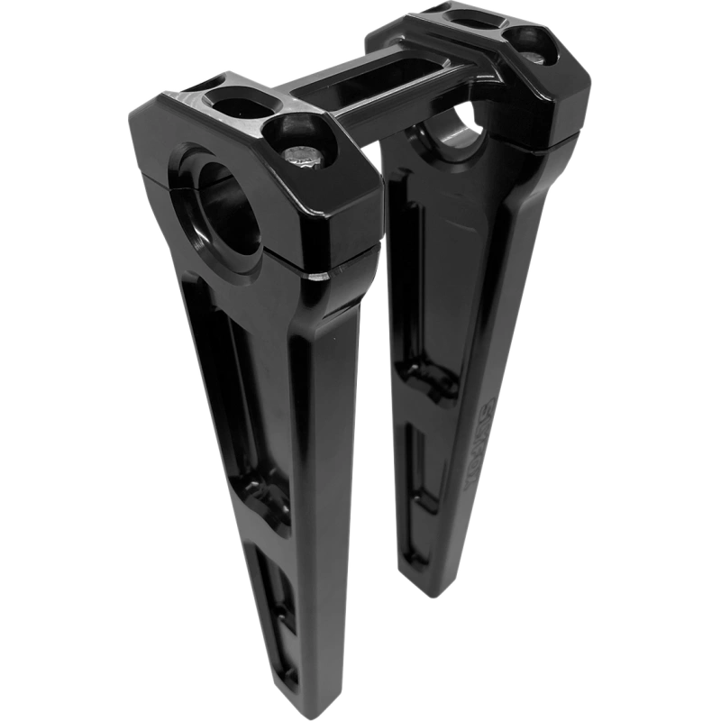 SLYFOX BILLET RISERS BLACK HARLEY DAVIDSON MODELS - The Speed Shop Canada