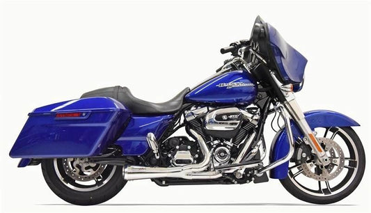 BASSANI 2:1 SHORTY ROAD RAGE MEGA EXHAUST HARLEY BAGGERS 99-16 - The Speed Shop Canada