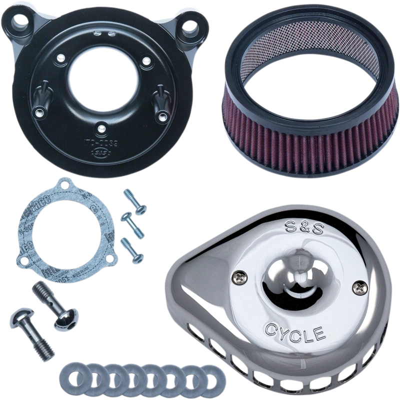 S&S CYCLE TEARDROP MINI STEALTH AIR FILTER KITS HARLEY DAVIDSON MODELS - The Speed Shop Canada