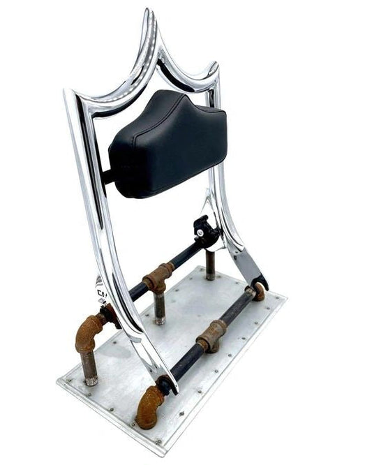 CMC EL RAY BACK REST CHROME 09-24 HARLEY DAVIDSON BAGGER - The Speed Shop Canada