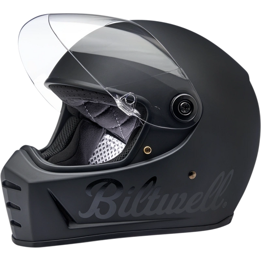 LANE SPLITTER HELMET - FLAT BLACK BRANDED - The Speed Shop Canada