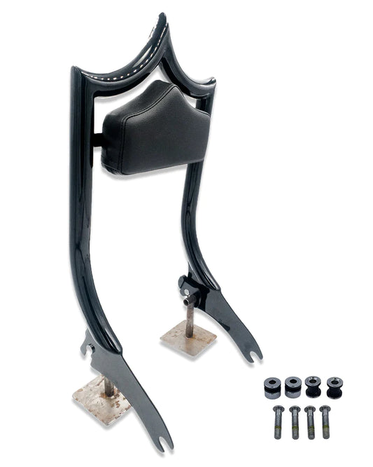 CMC EL RAY BACKREST GLOSS BLACK 18+ HARLEY DAVIDSON SOFTAIL M8 - The Speed Shop Canada