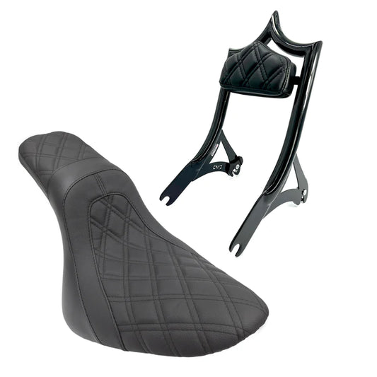 CMC NEXT LEVEL BLACK CUSTOM SEAT PACKAGES HARLEY DAVIDSON SOFTAIL 00-17 - The Speed Shop Canada