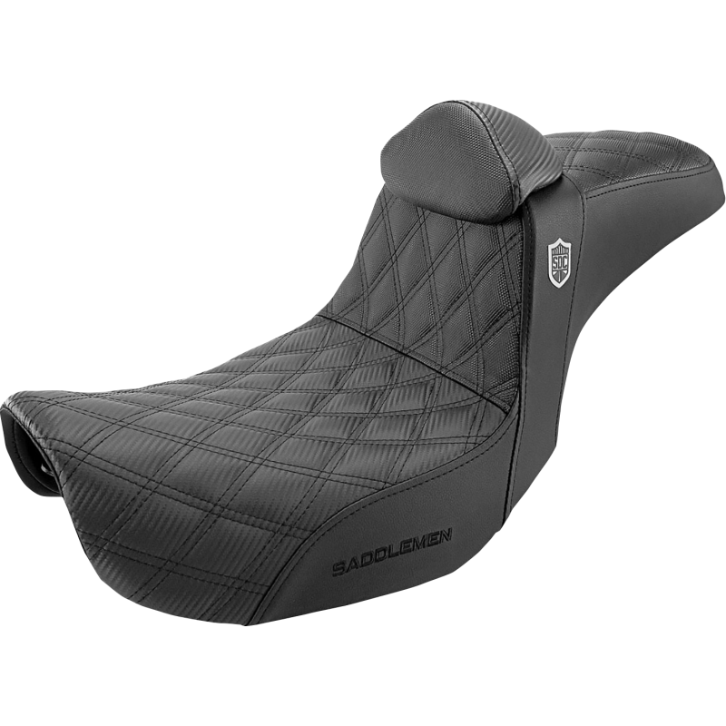 SADDLEMEN SDC PRO SERIES BLACK GRIPPER SEAT HARLEY DAVIDSON DYNA 06-17 - The Speed Shop Canada