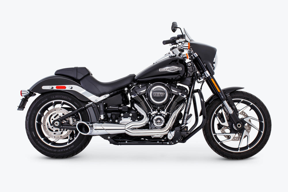 FREEDOM EXHAUST TURNOUT SHORTY 2:1 CHROME 18-25 HARLEY SOFTAILS M8 - The Speed Shop Canada
