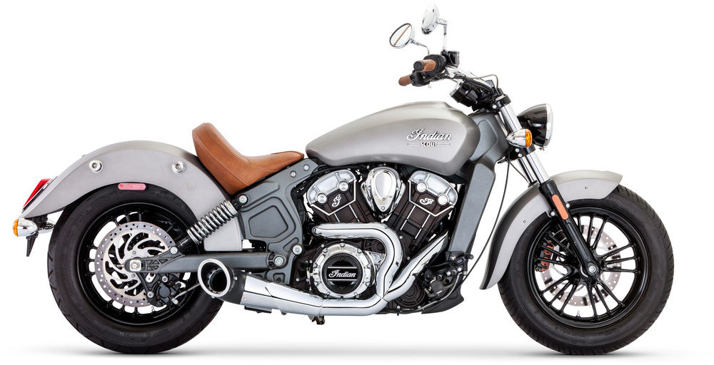 FREEDOM EXHAUST 2:1 TURNOUT SHORTY CHROME 15-23 INDIAN SCOUT - The Speed Shop Canada