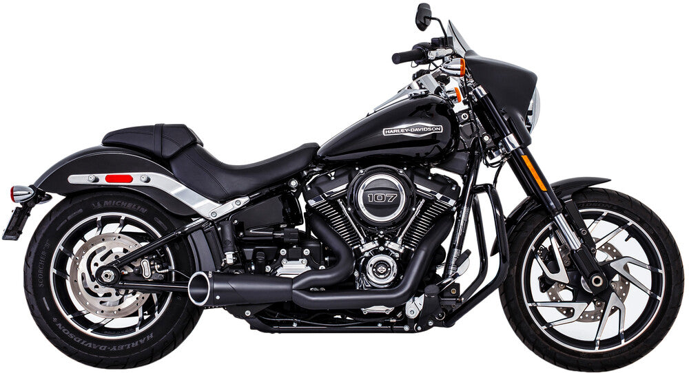FREEDOM EXHAUST COMBAT SHORTY 2:1 BLACK 18-25 HARLEY SOFTAILS M8 - The Speed Shop Canada