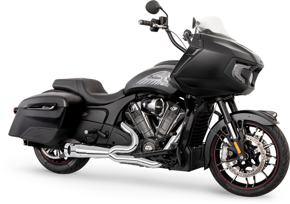 FREEDOM EXHAUST 2:1 CHROME SHORTY TURNOUT 20+ INDIAN CHALLENGER - The Speed Shop Canada