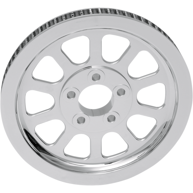 REAR PULLEY CHROME STOCK STYLE HARLEY DAVIDSON - The Speed Shop Canada