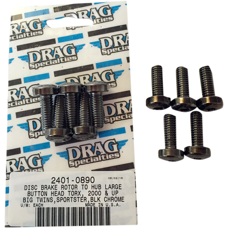 FRONT ROTOR BOLTS HUB MOUNT BLACK (5 PAK) - The Speed Shop Canada