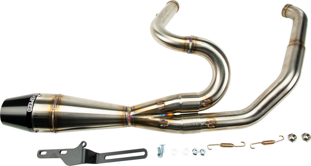 SAWICKI SPEED 2:1 SHORTY EXHAUST 2017-2023 HARLEY DAVIDSON BAGGER - The Speed Shop Canada