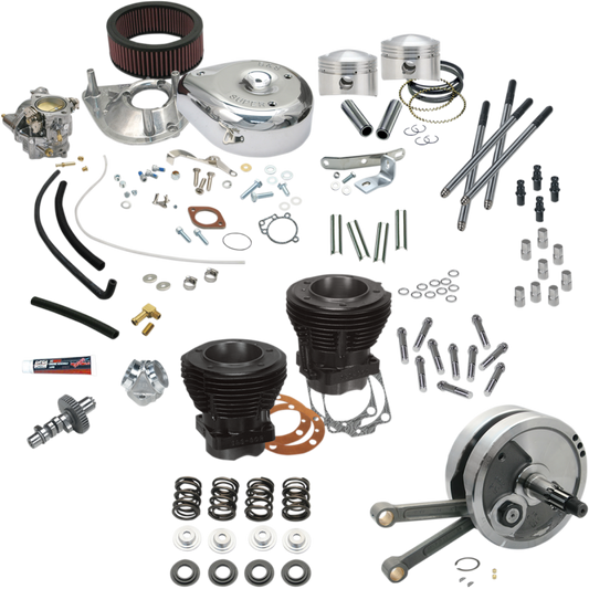 S&S CYCLE 93"SHOVELHEAD STROKER HOT SET UP ENGINE KIT HARLEY DAVIDSON - The Speed Shop Canada