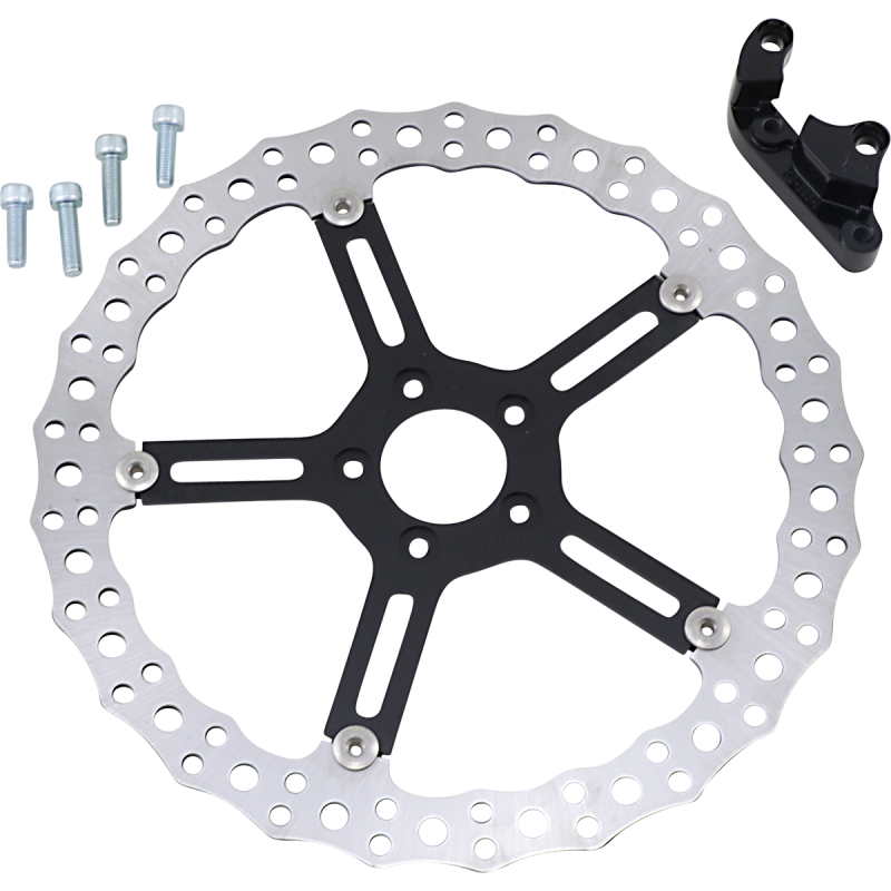 ARLEN NESS 15" ROTOR JAGGED BIG BRAKE KIT HARLEY M8 SOFTAIL (INVERTED FORKS) - The Speed Shop Canada