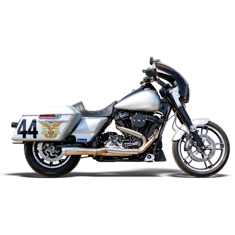 BASSANI COMPETITION RACE 2:1 STAINLESS EXHAUST 17-23 HARLEY BAGGERS - The Speed Shop Canada