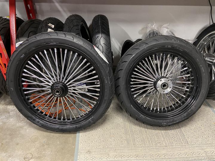 BIG SPOKE WHEEL PACKAGE SPECIAL HARLEY DAVIDSON DYNA FXD 00-17 - The Speed Shop Canada