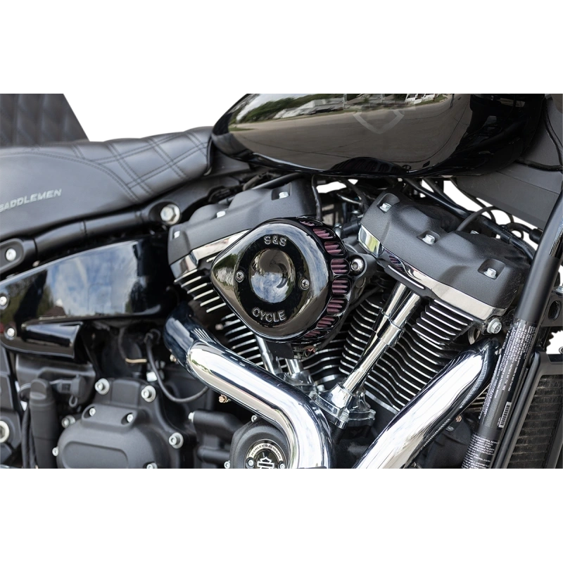 S&S CYCLE MINI STEALTH TEAR DROP AIR FILTER KIT CHROME INDIAN MODELS - The Speed Shop Canada