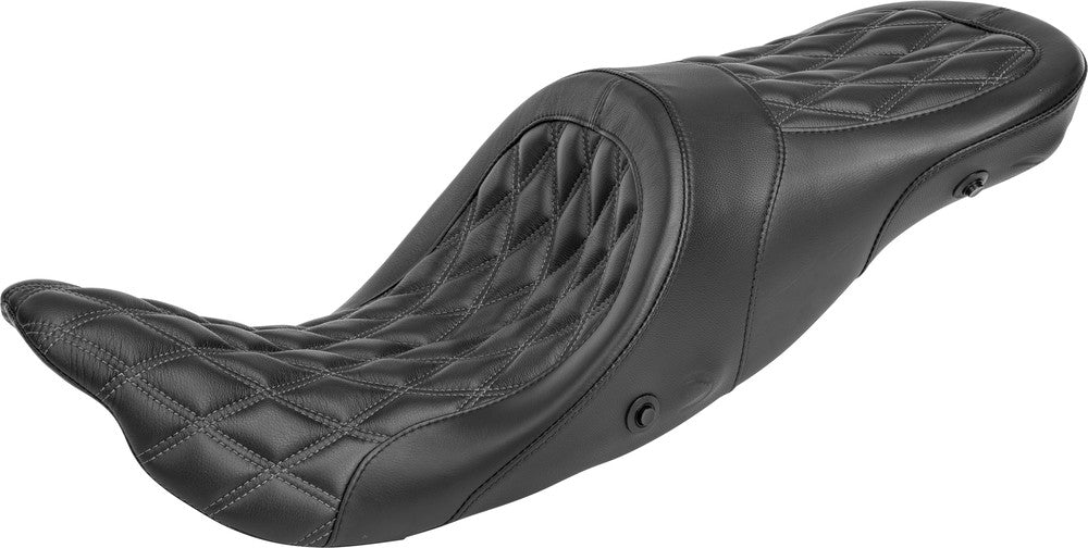 DANNY GRAY LONGHAUL2 UP XL AIR DIAMOND STITCH SEAT 08-23 HARLEY BAGGERS - The Speed Shop Canada