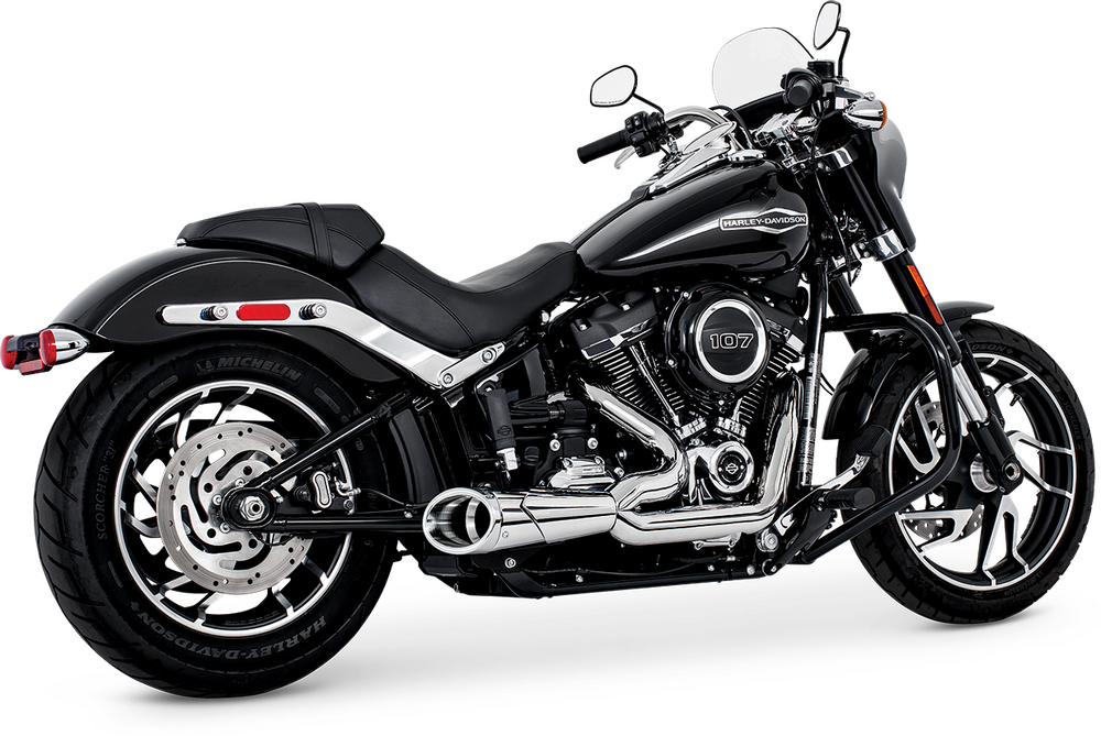 FREEDOM EXHAUST COMBAT SHORTY 2:1 CHROME 18-23 HARLEY SOFTAILS M8 - The Speed Shop Canada