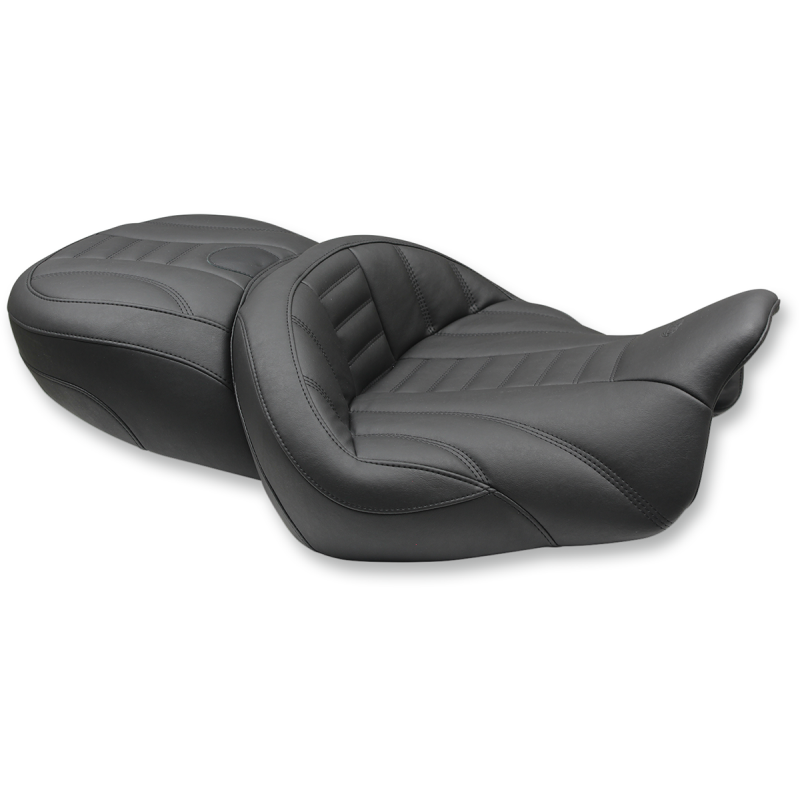 MUSTANG DELUXE SUPER TOURING SEAT (WITH BACKREST) 08-23 BAGGERS - The Speed Shop Canada