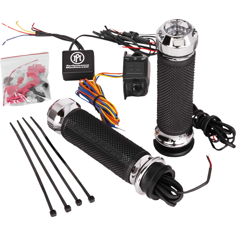 PERFORMANCE MACHINE HEATED APEX GRIPS HARLEY DAVIDSON MODELS - The Speed Shop Canada