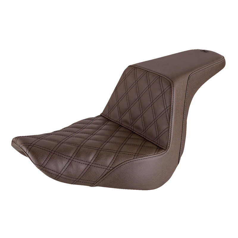 SADDLEMEN STEP UP SEAT BROWN L/S HARLEY SOFTAIL M8 FXLR/S/T FLSB - The Speed Shop Canada