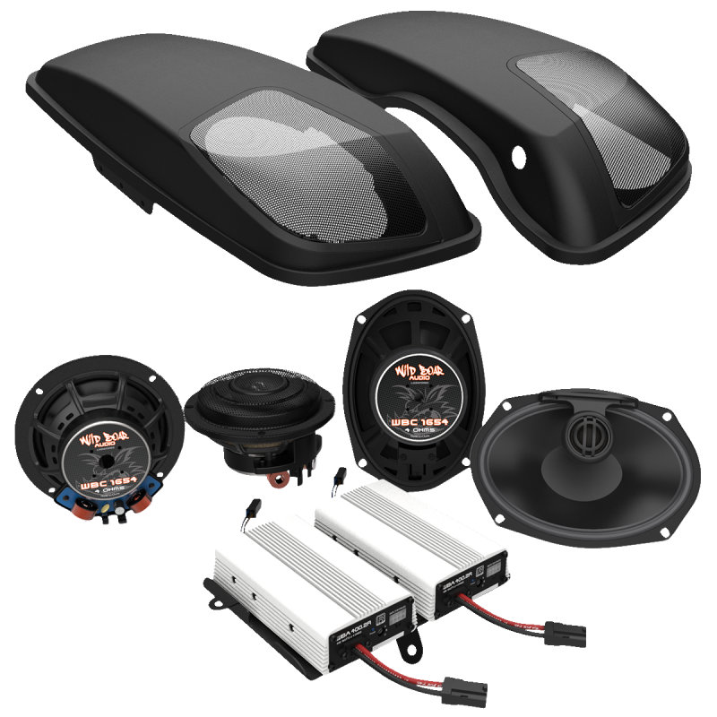 WILD BOAR 800 WATT BAG/FAIRING STEREO PACKAGE 14-23 HARLEY BAGGERS - The Speed Shop Canada