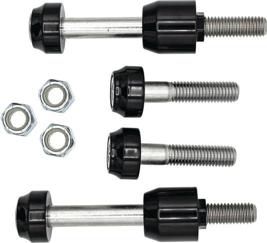SANTORO FABWORX Way Kool Shock Mount Kit SF40001 in black for Dyna suspension setup