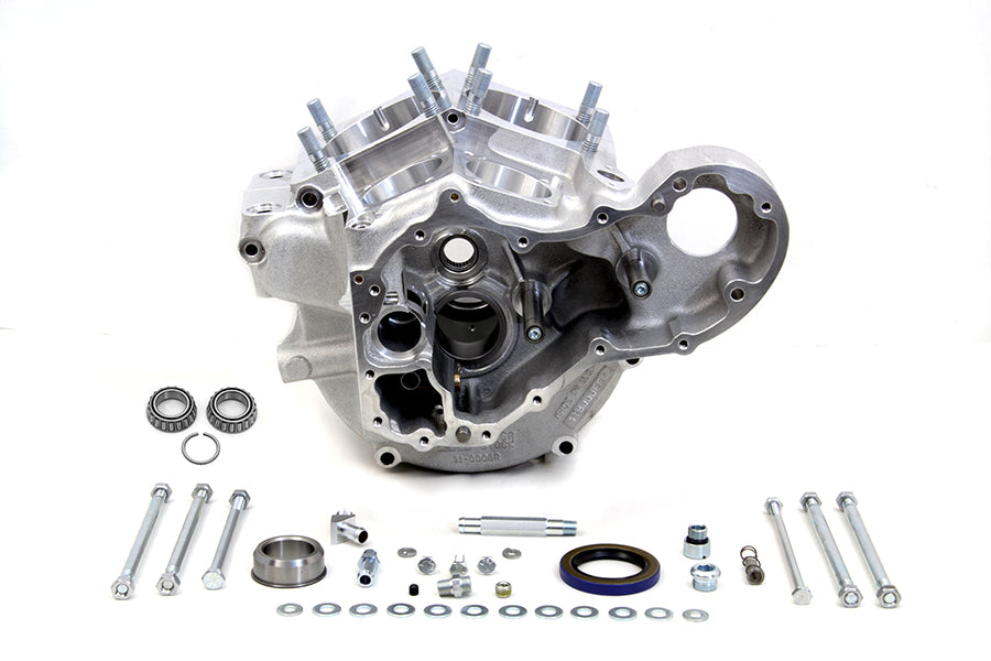 S&S Cycle 31-0010 stock bore engine crankcase set, aluminum crankcase components for motorcycle engine assembly