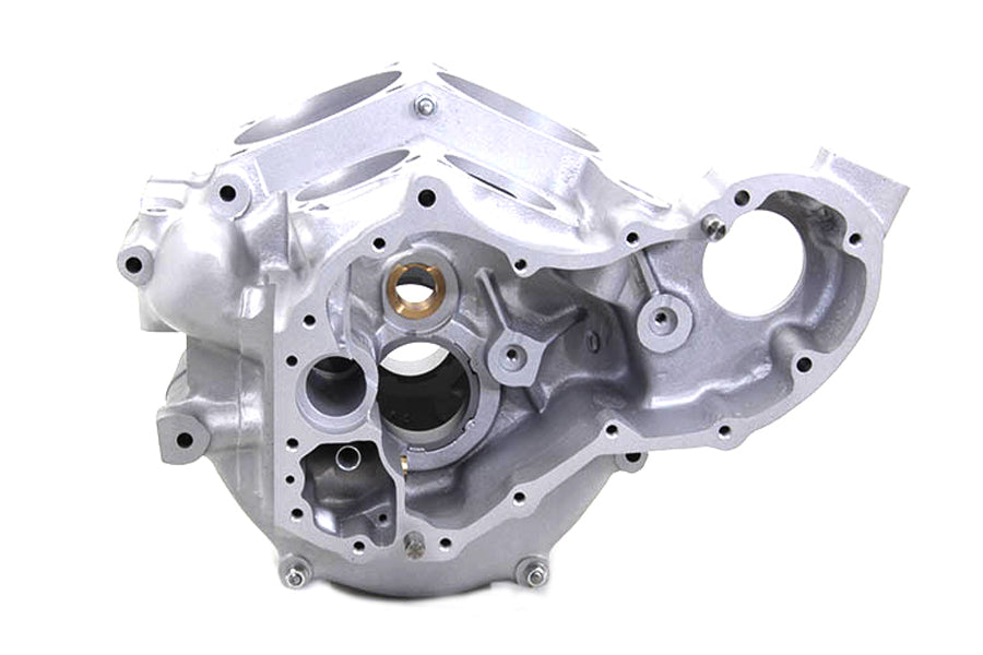 Motortechnic Knucklehead 74 cubic inch engine case set in natural finish, model 10-0945