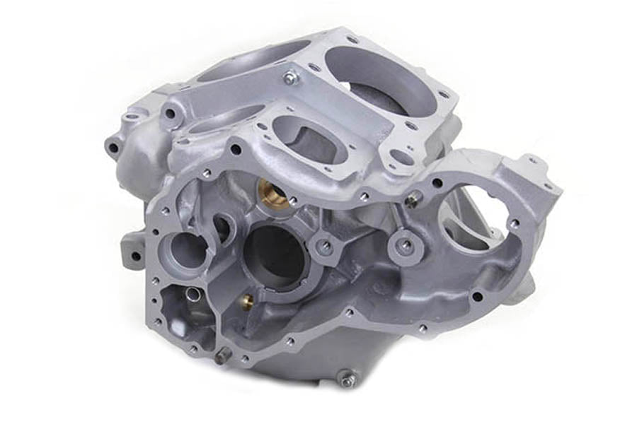 Motortechnic Knucklehead 74 cubic inch engine case set in natural finish