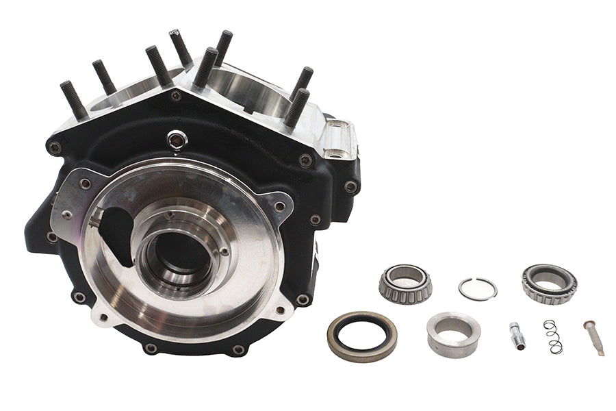 Ultima 206-29 Shovelhead engine case set in black, motorcycle engine components