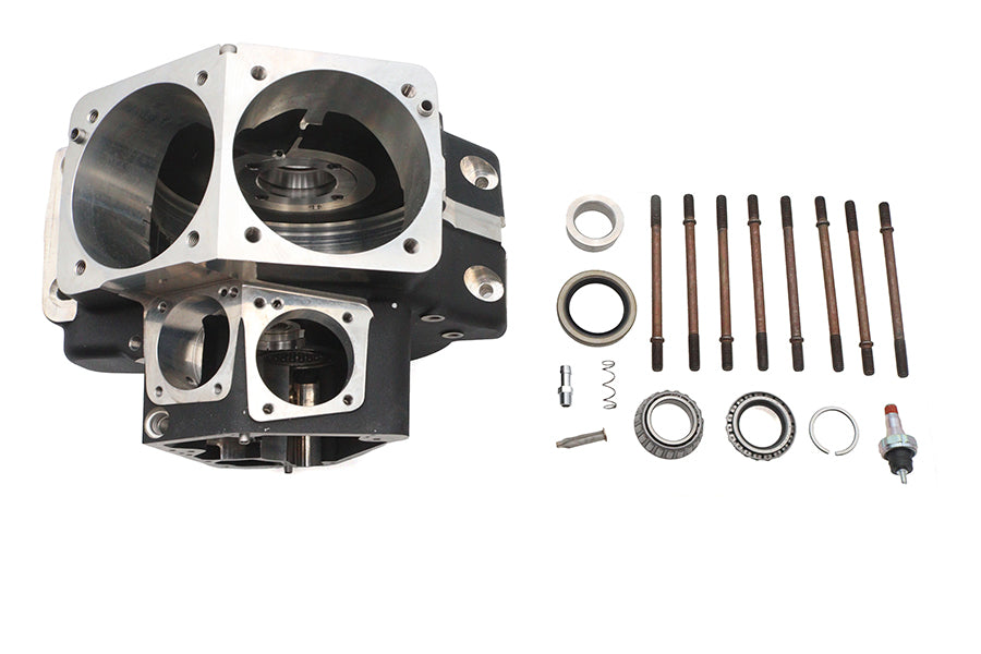 Ultima 206-45 Evolution engine case set in black, SKU 10-2645