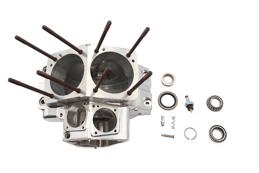 Ultima 206-73 Evolution engine case set, polished aluminum finish
