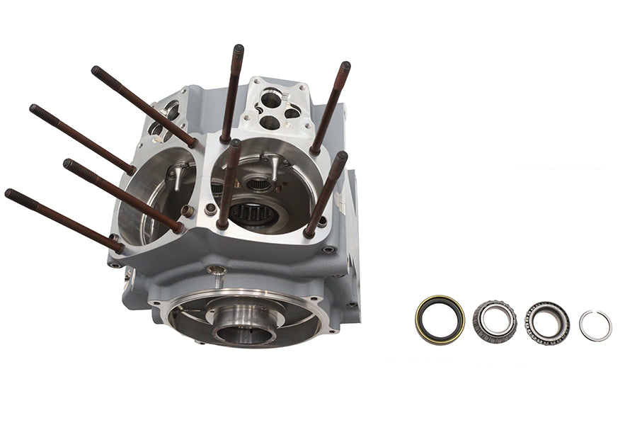 Ultima 206-109 Twin Cam engine case set in silver, product image 10-6109d.jpg