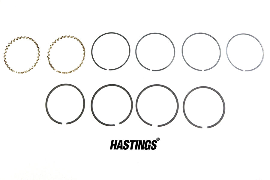 Hastings Rings 4244-010 .010 oversize piston ring set for side valve engine, SKU 11-0145