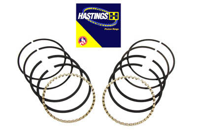 Hastings Rings 6127-030 80-inch Shovelhead piston ring set, .030 oversize engine parts in package