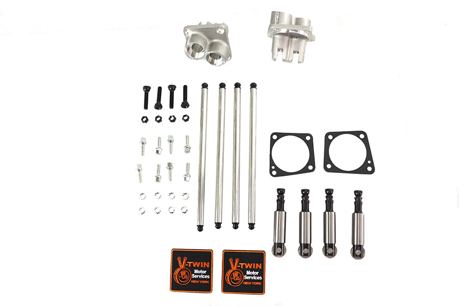 Sifton 11-0597 Solid Tappet Kit, Alloy Finish for 1948–1957 Harley-Davidson FL