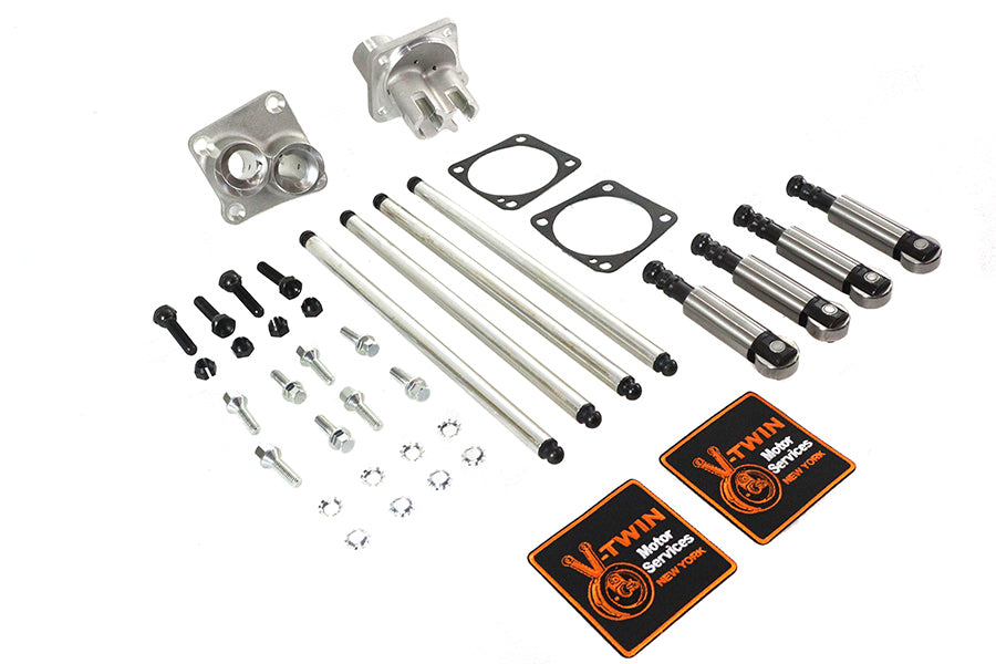 Sifton 11-0597 Solid Tappet Kit, Alloy Finish for 1948–1957 Harley-Davidson FL