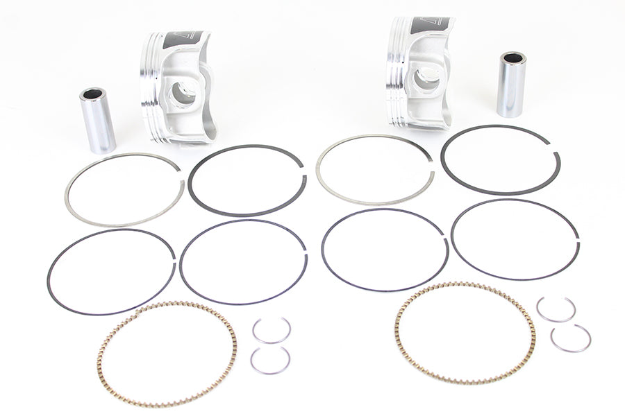 Wiseco Tracker Series piston set K0207P1, .010 oversize engine pistons displayed on a white background