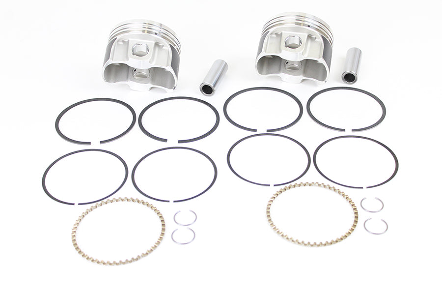 Wiseco Tracker Series K0215P1 .010 oversize engine piston set with piston rings and wrist pins