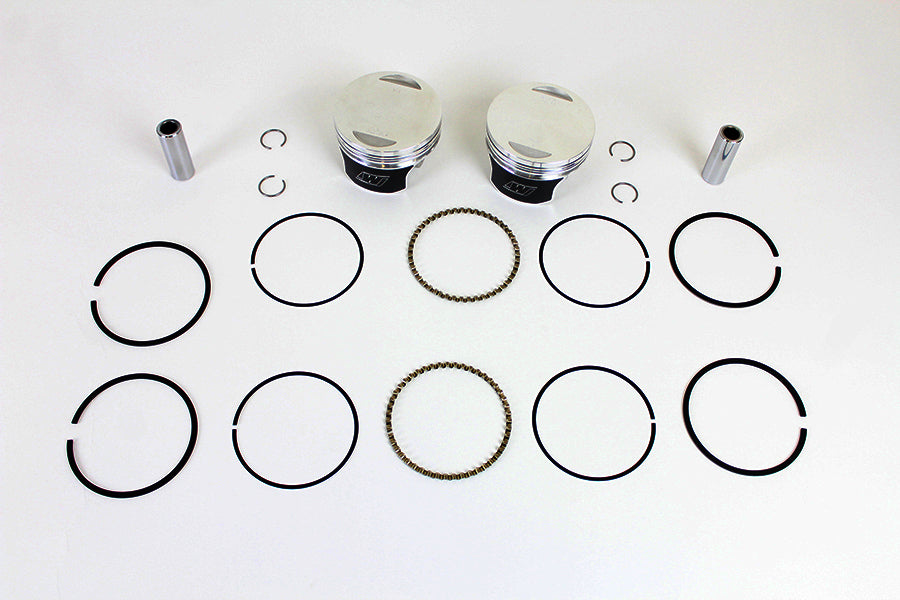 Wiseco Tracker Series piston set K0215P2, .020-inch oversize, 8.5:1 compression engine piston parts