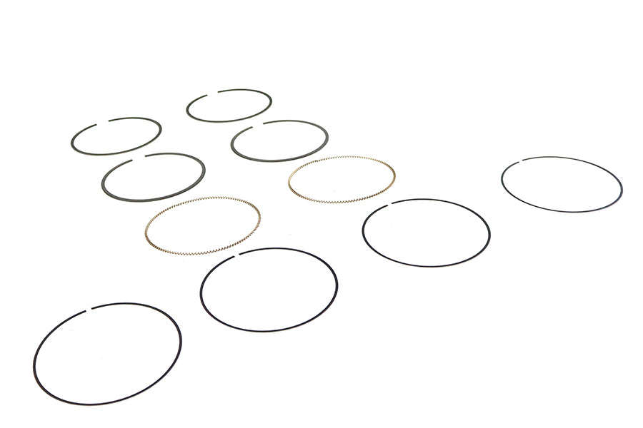 Hastings Rings 2C5231 107 M8 Moly piston ring set, standard size for engine piston repair