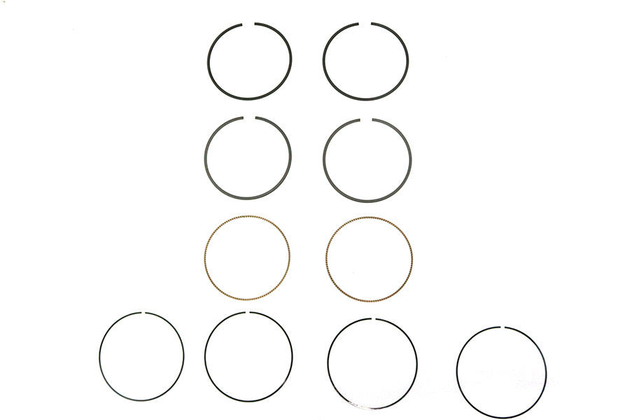 Hastings Rings M8 Moly piston ring set standard size for engine rebuilds, part 2C5231 107