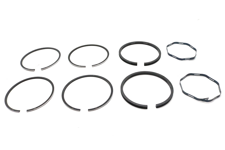 Rowe 28019M 883cc engine piston ring set, .005 oversize, SKU 11-1733
