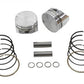 Keith Black KB258.005 80-inch Evolution flat piston set, .005 oversize engine pistons